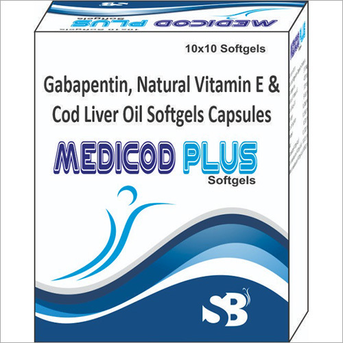 Gabapentin, Natural Vitamin E And Cod Liver Oil Softgel Capsule