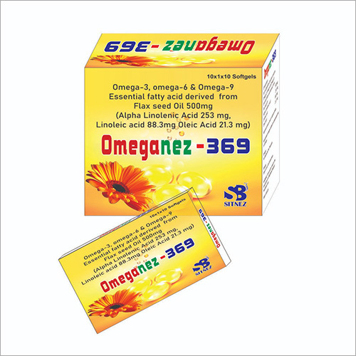 Omega-3 Essential Fatty Acid Flax Seed Oil Softgel Capsule