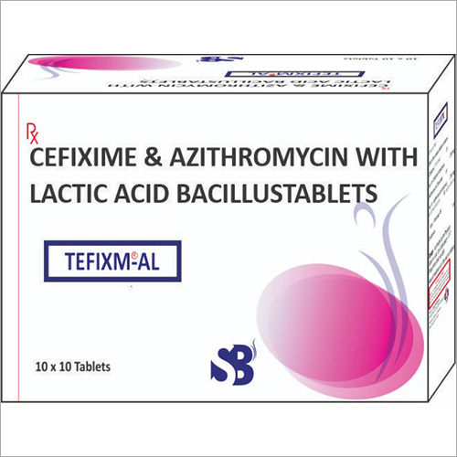 Cefixime And Azithromycin With Lactic Acid Bacillus Tablets