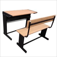 Mild Steel And Wooden School Dual Desk