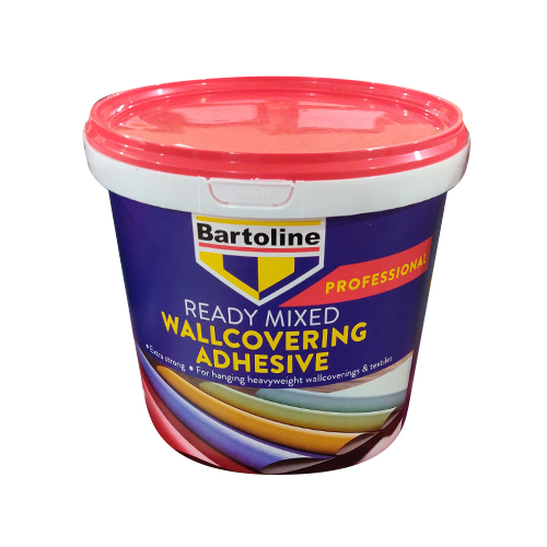 Bartoline Ready mix  Premium Wallcovering Adhesive for Vinyl & Heavy Wallpapers 