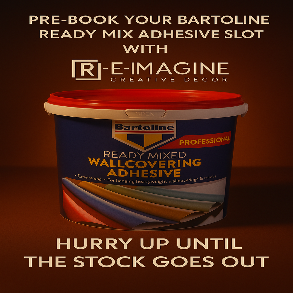 Bartoline Ready mix  Premium Wallcovering Adhesive for Vinyl & Heavy Wallpapers 