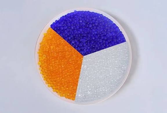 White Blue And Orange In Crystal Or Beads